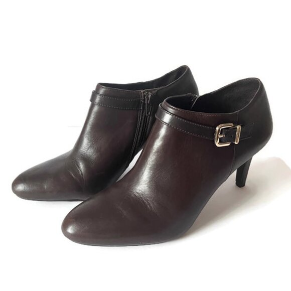 Melani Dark Brown Antonio booties - Picture 3 of 8